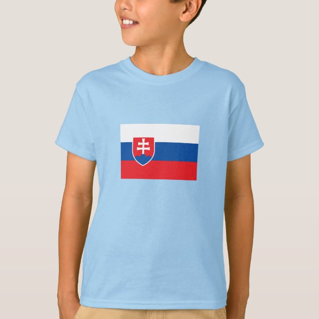 Camiseta Bandera de Eslovaquia (Anverso)