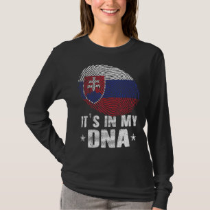 Camiseta Bandera de Eslovaquia con huellas digitales está e