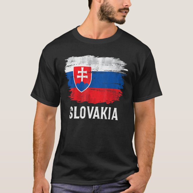 Camiseta Bandera De Eslovaquia Vintage Para Eslovaco (Anverso)