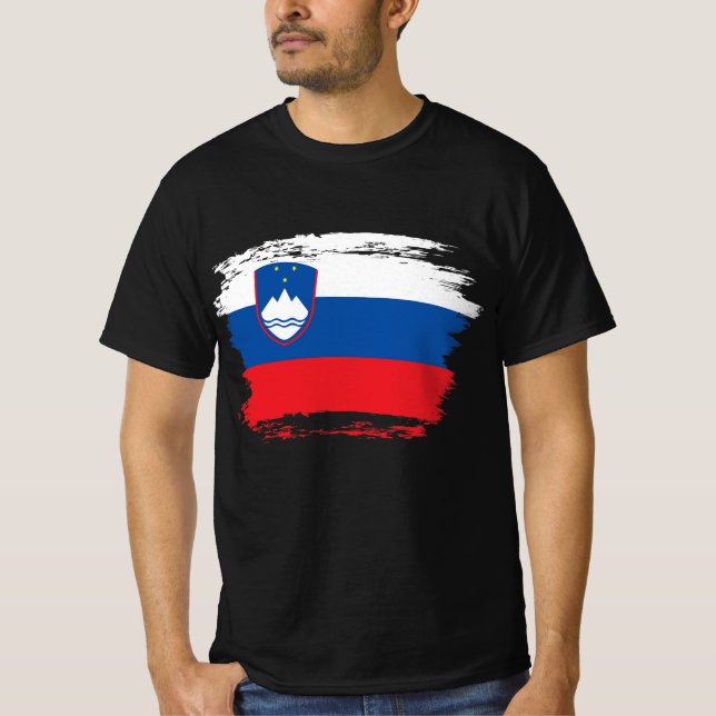 Camiseta Bandera de Eslovenia (Anverso)