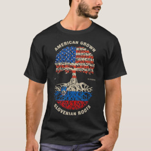 Camiseta Bandera de Eslovenia de raíces eslovenas cultivada