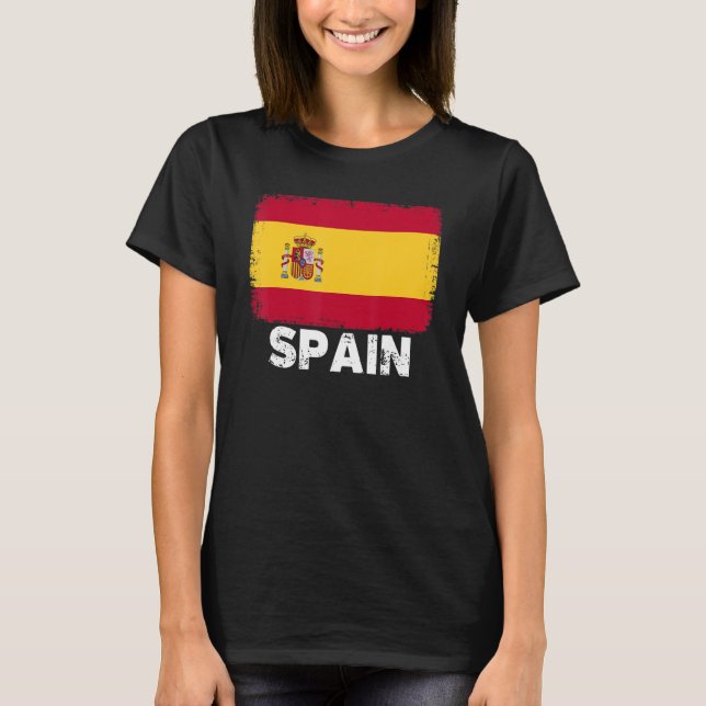 Camiseta Bandera de España apoya a mujeres españolas (Anverso)