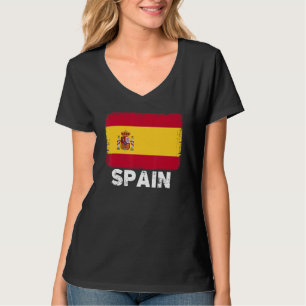 Camiseta Bandera de España Apoyo a la gente española Mujere