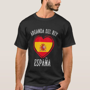 Camiseta Bandera de España Corazón Ciudad Arganda Del Rey