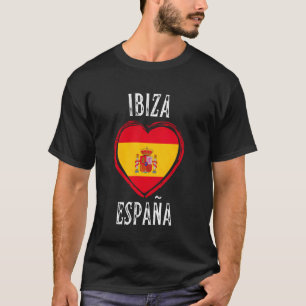 Camiseta Bandera de España Corazón Ciudad de Ibiza