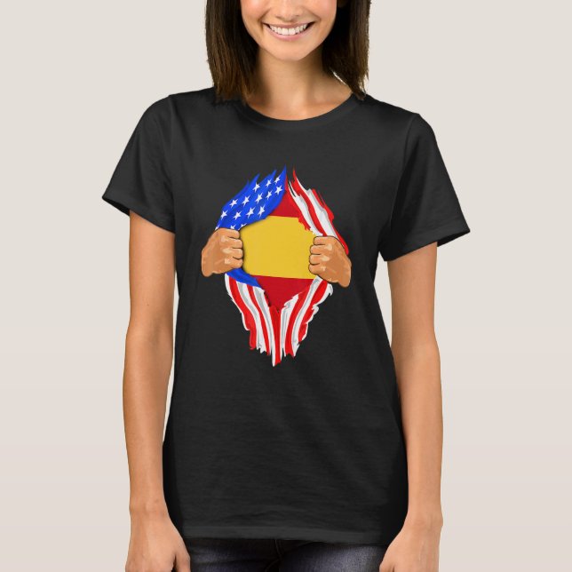 Camiseta Bandera de España dentro de mí (Anverso)