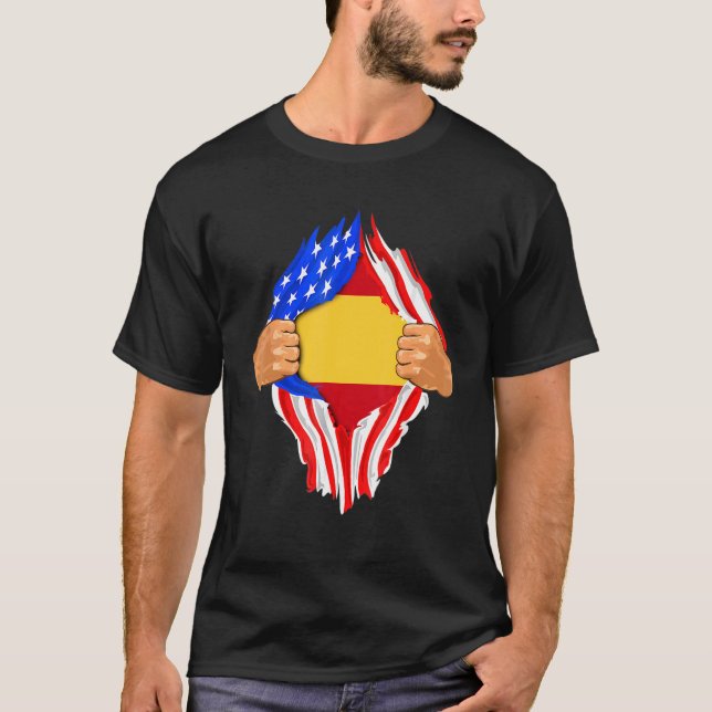Camiseta Bandera de España dentro de mí (Anverso)