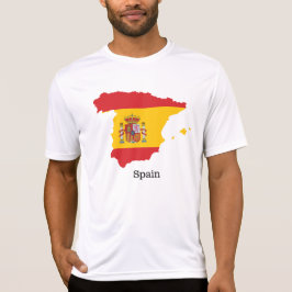 Camiseta Bandera de España en diseño de recuerdo de mapas