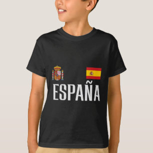 Camiseta Bandera de España Espana Fútbol Hincha Hombres Muj