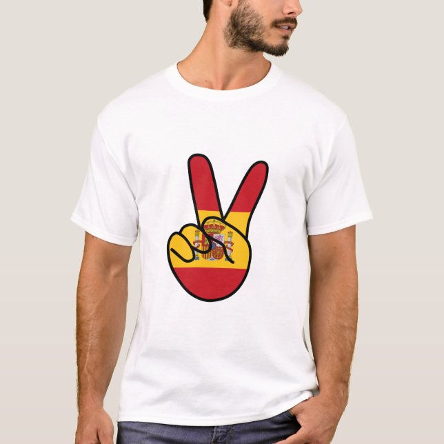 Camiseta Bandera de España V Rótulo (Anverso)