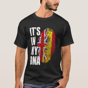 Camiseta Bandera de España y patrimonio de ADN británico