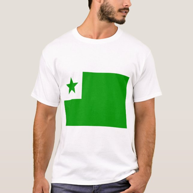 Camiseta Bandera de esperanto (Anverso)