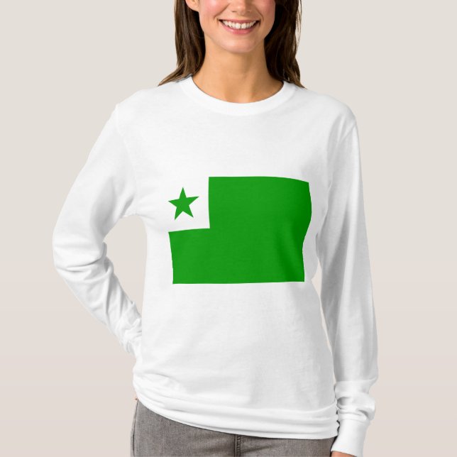 Camiseta Bandera de esperanto (Anverso)