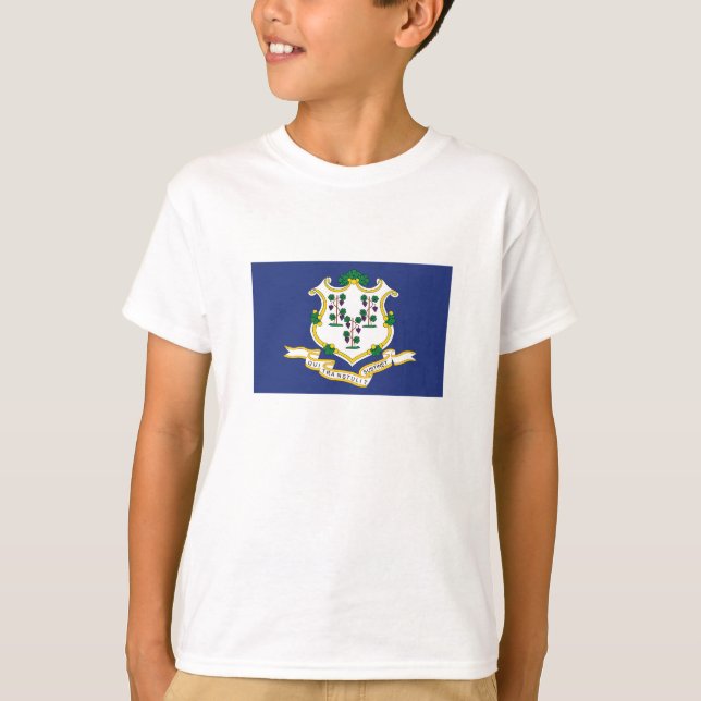 Camiseta Bandera de estado de Connecticut (Anverso)