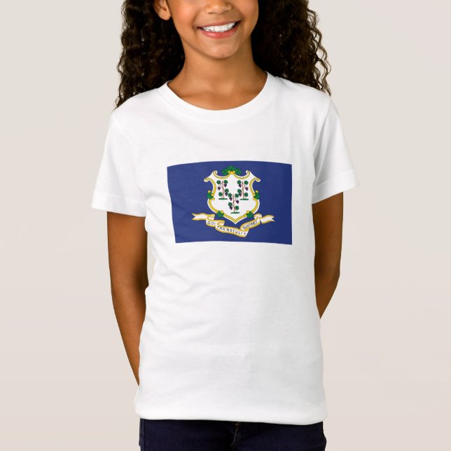 Camiseta Bandera de estado de Connecticut (Anverso)