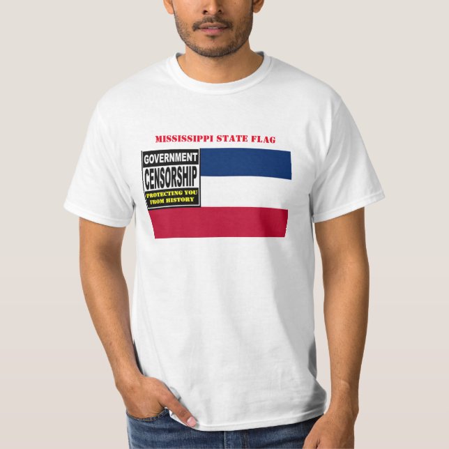 CAMISETA BANDERA DE ESTADO DE MISSISSIPPI (Anverso)