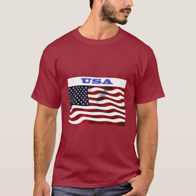 Camiseta Bandera de Estados Unidos (Anverso)