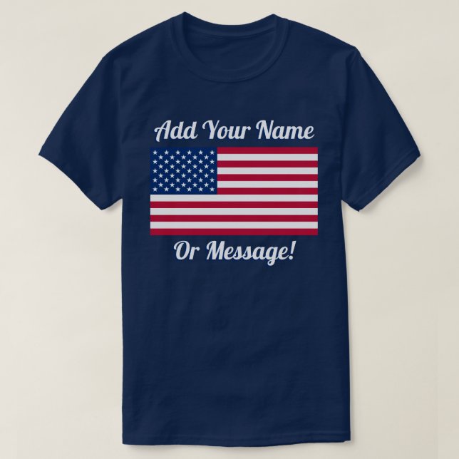 Camiseta Bandera de Estados Unidos (Diseño del anverso)