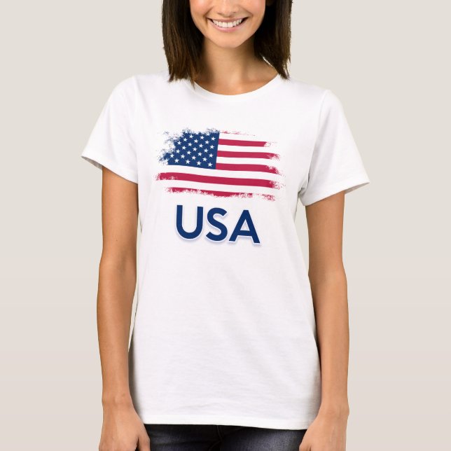Camiseta Bandera de Estados Unidos (Anverso)