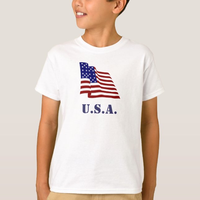 Camiseta Bandera de Estados Unidos (Anverso)