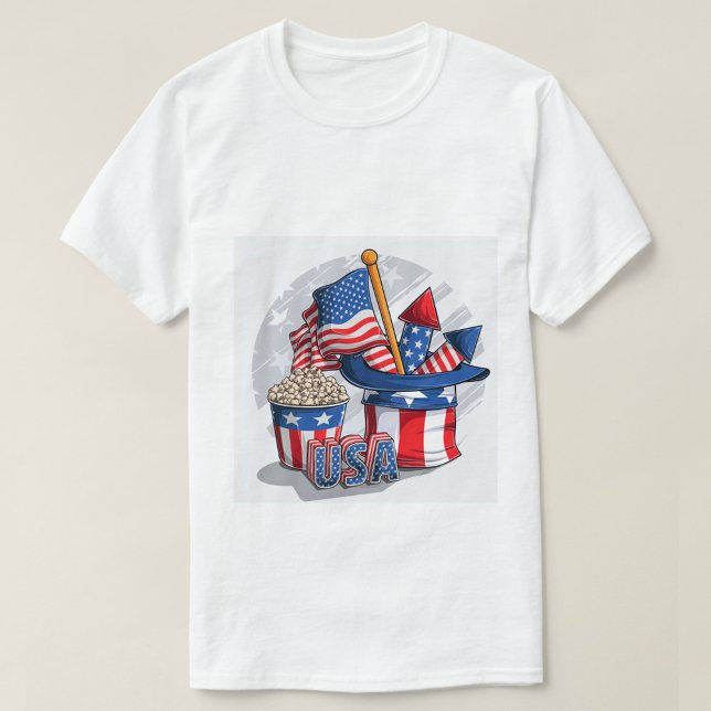 Camiseta Bandera de Estados Unidos (Comfortable, casual and loose fitting T-Shirt!)