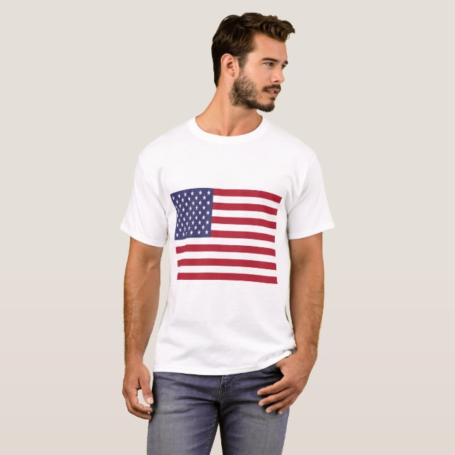 Camiseta Bandera de Estados Unidos (Anverso completo)