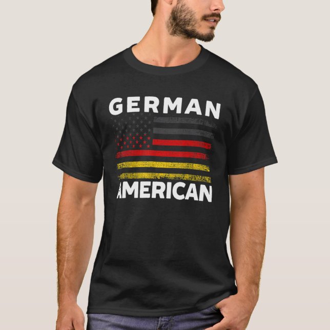 Camiseta Bandera de Estados Unidos Alemania Norteamericano  (Anverso)