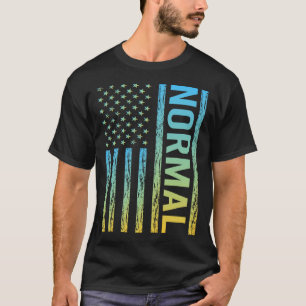 Camiseta Bandera de Estados Unidos amarilla azul - Normal