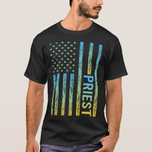 Camiseta Bandera de Estados Unidos amarilla azul - Sacerdot
