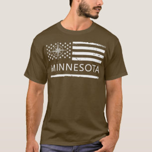 Camiseta Bandera de Estados Unidos Amor del Estado Minnesot
