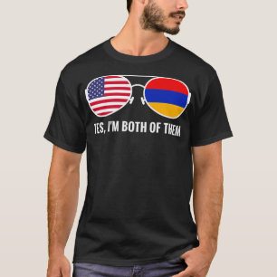 Camiseta Bandera de Estados Unidos Armenia gafas de sol par