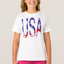 Camiseta Bandera de Estados Unidos asombrosa Fab de dos ton