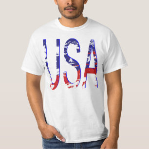 Camiseta Bandera de Estados Unidos asombrosa Fab de dos ton