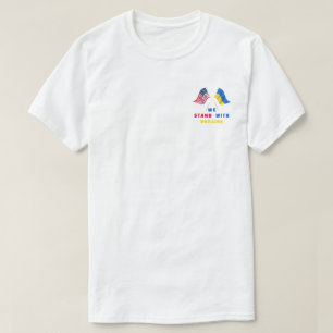 Camiseta Bandera de Estados Unidos - Bandera ucraniana - Ap