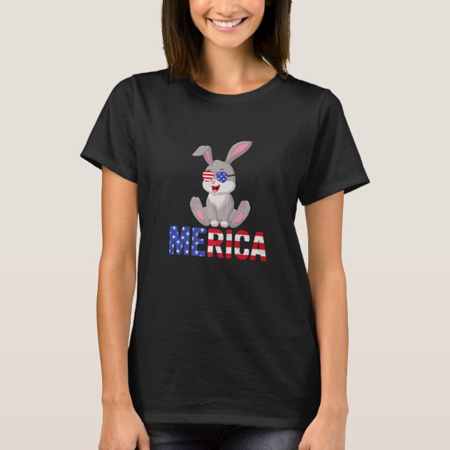 Camiseta Bandera De Estados Unidos Chihuahua Perro Sunglass (Anverso)