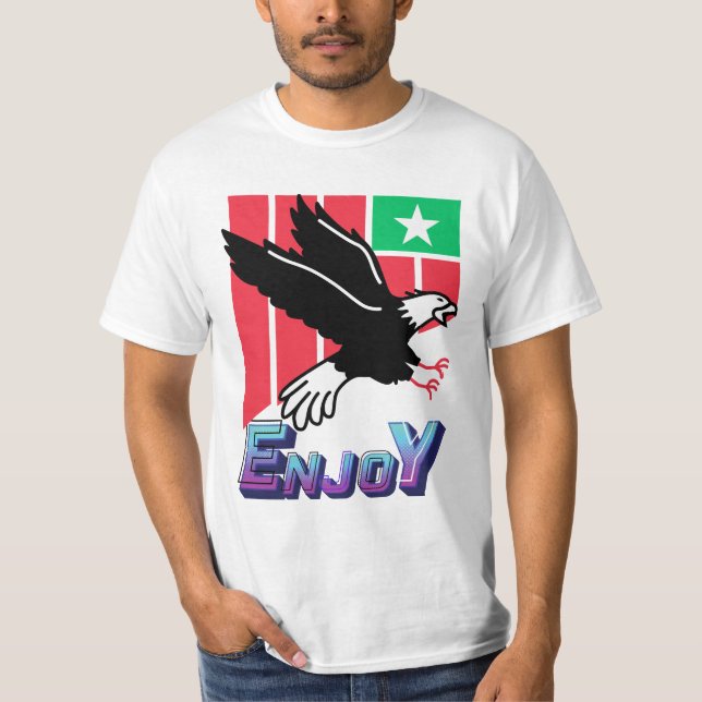 Camiseta Bandera de Estados Unidos con águila (Anverso)