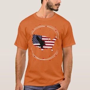 Camiseta Bandera de Estados Unidos con silueta águila 3