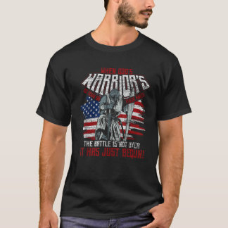 Camiseta Bandera de Estados Unidos cuando los guerreros de 