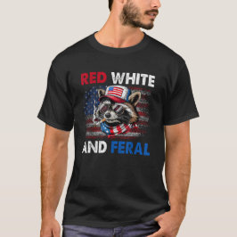 Camiseta Bandera De Estados Unidos De Color Blanco Rojo Y F