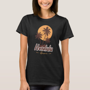 Camiseta Bandera De Estados Unidos De Honolulu Vacation