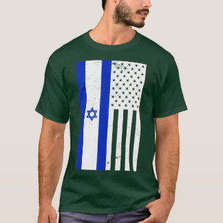 Camiseta Bandera de Estados Unidos De Israel