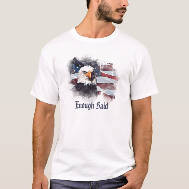 Camiseta *~* Bandera de Estados Unidos de la cabeza de águi (Anverso)
