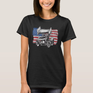 Camiseta Bandera de Estados Unidos de la Carreras del coche