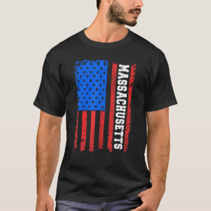 Camiseta Bandera De Estados Unidos De Massachusetts