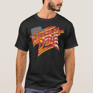 Camiseta Bandera de estados unidos del Día de los Veteranos