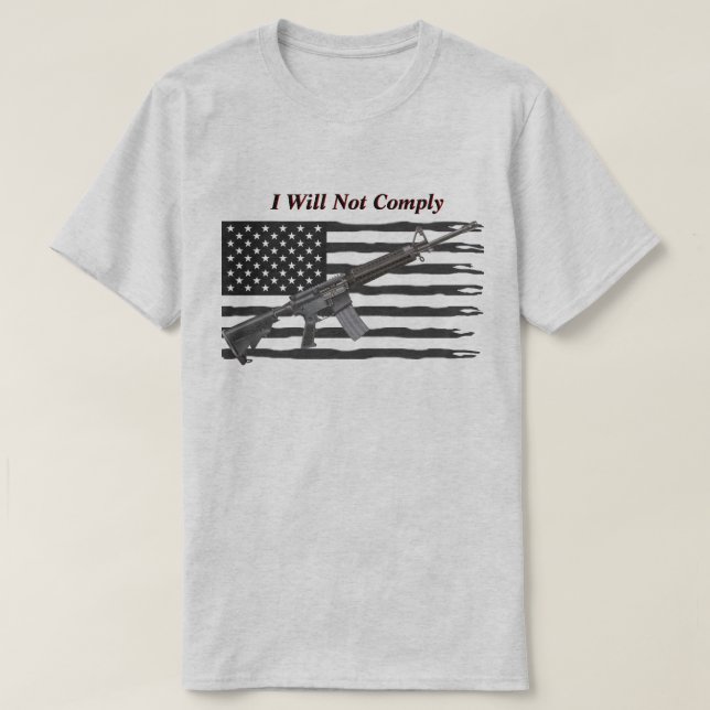 Camiseta Bandera de Estados Unidos desgarrada que no cumpli (Diseño del anverso)