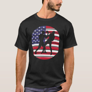 Camiseta Bandera De Estados Unidos Divertida Con Un Recorte