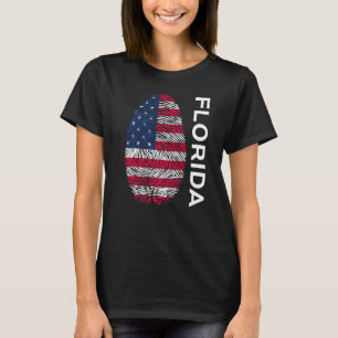 Camiseta Bandera De Estados Unidos Dna Fingerprint Estado D