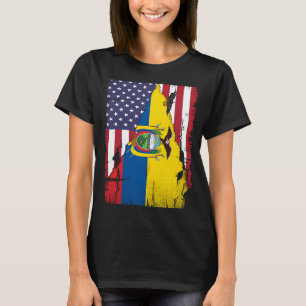 Camiseta Bandera de Estados Unidos en Ecuador afligida orgu
