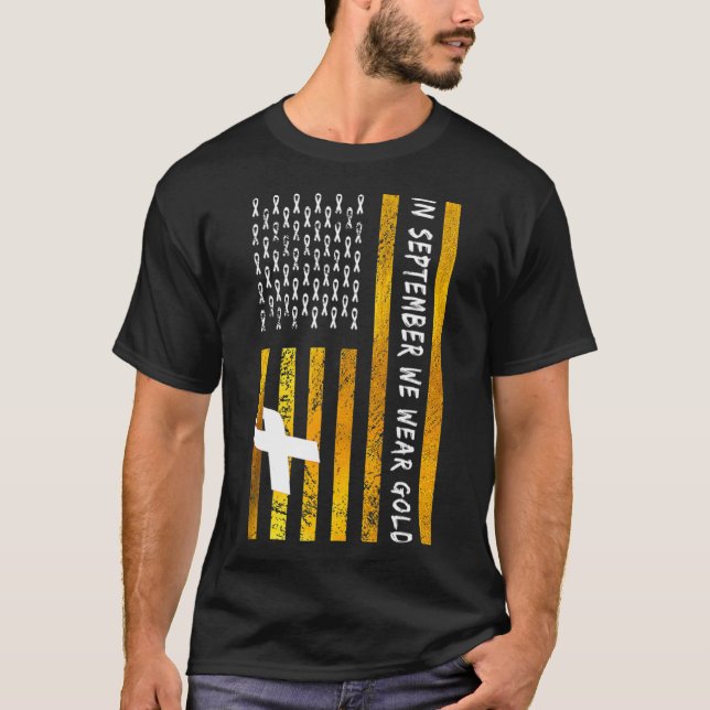 Camiseta Bandera De Estados Unidos En Septiembre Usamos Cán (Anverso)